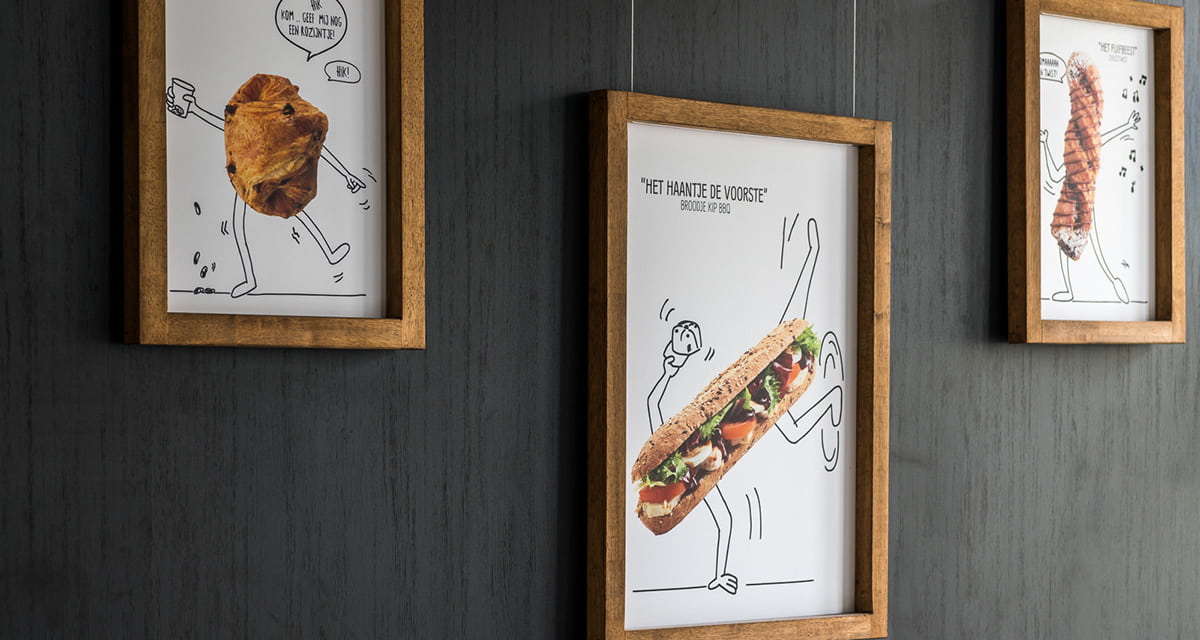 Clicwall wall panels in restaurant Panos